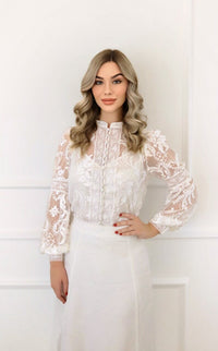 Yvette Blouse / White