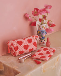 Sweetheart Velvet Toiletry Bag