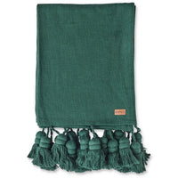 Sycamore Green Tassel Throw