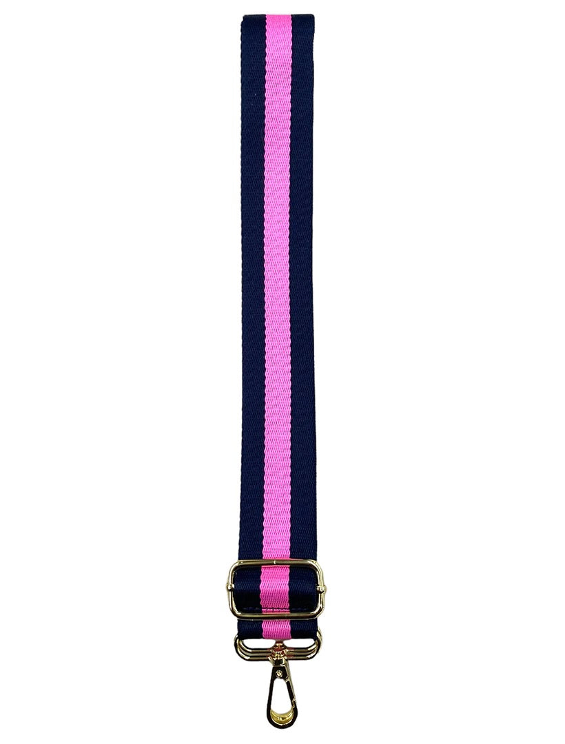 Webbing Bag Strap Navy Pink