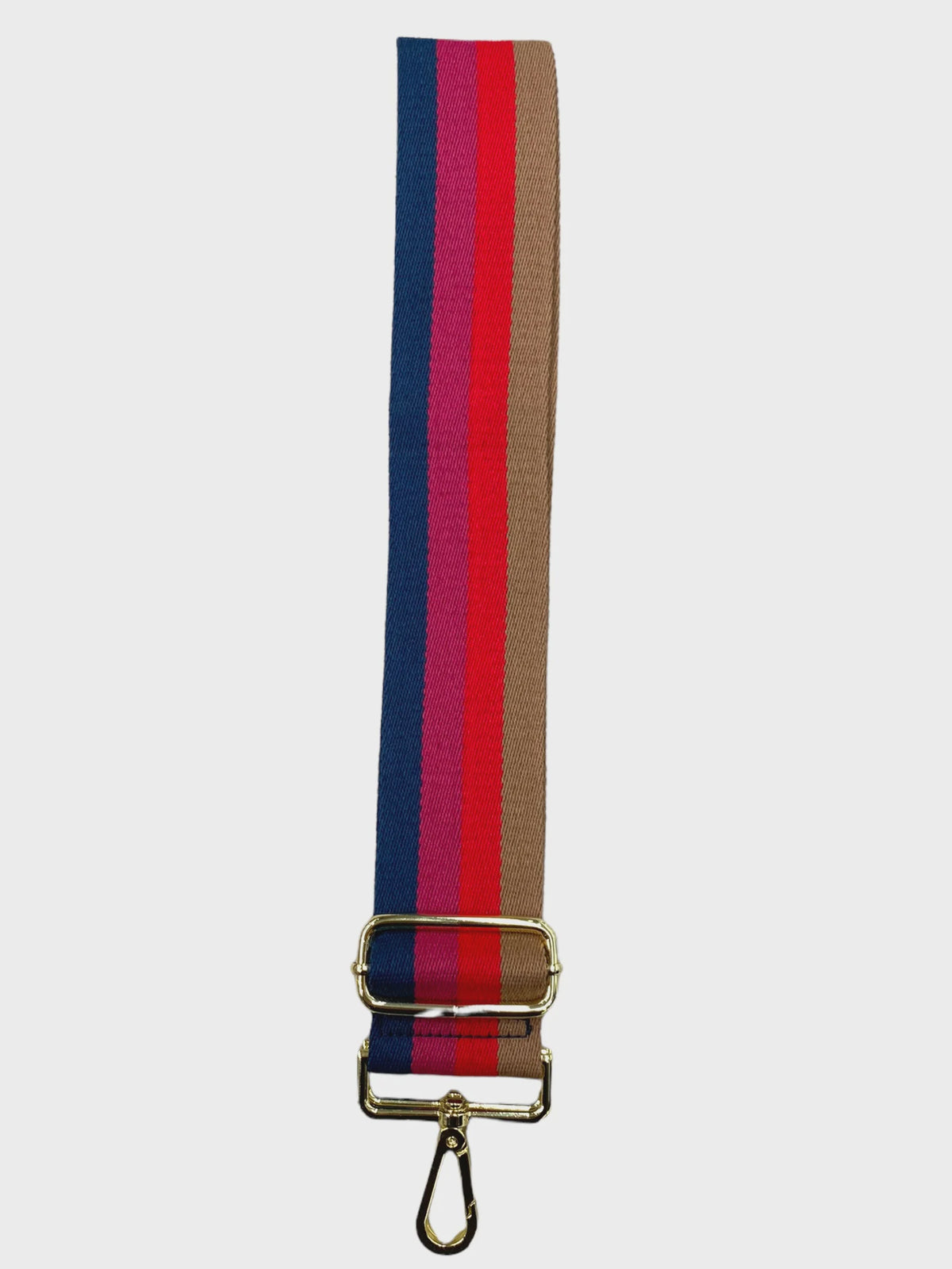 Webbing Bag Strap Navy Red Pink Tan